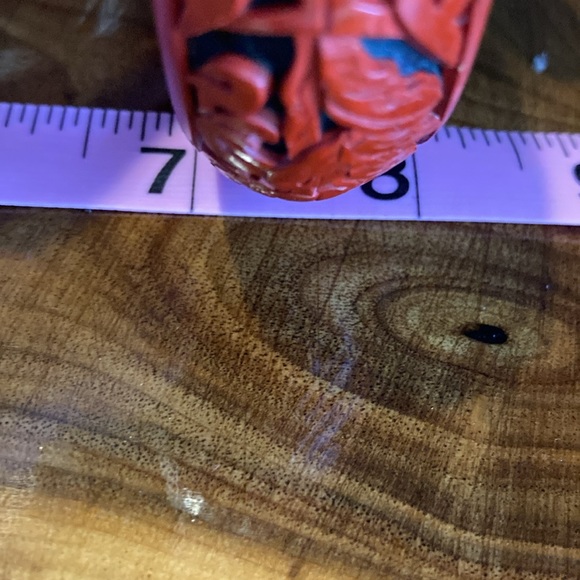 Lot of 4 items, set of 3 vintage bangles and turquoise pendant. - Picture 14 of 15